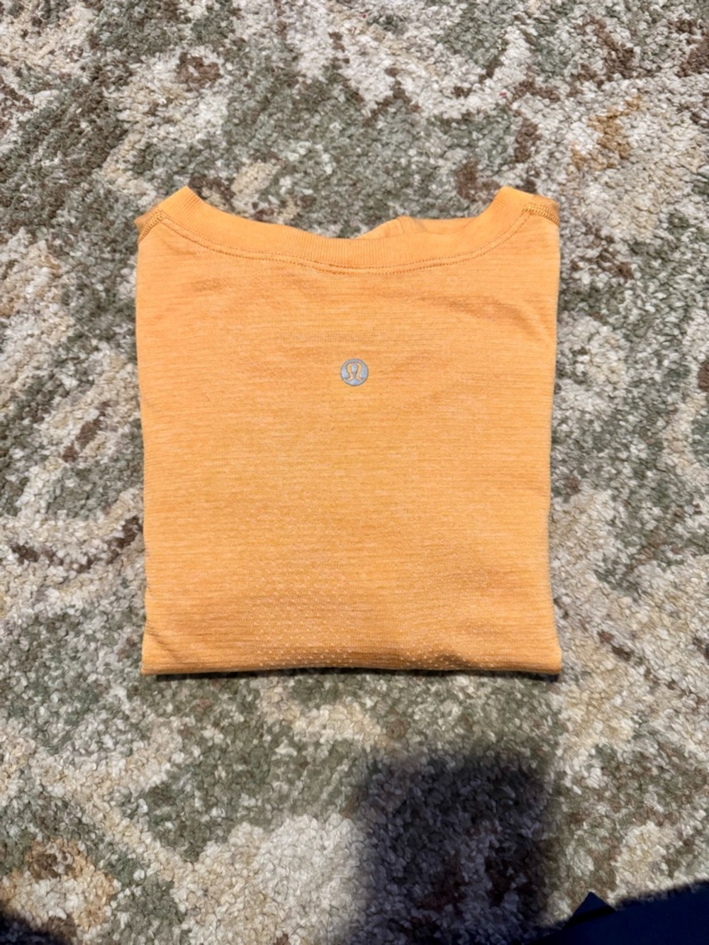 Lululemon Swiftly Relaxed Women’s Long Sleeve Crewneck Top - Orange Sz 8 - Picture 2 of 2